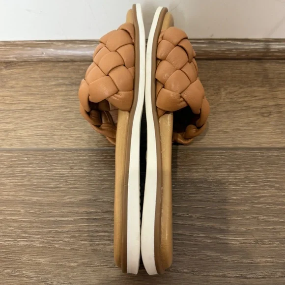 Steve Madden Women's Paislee Slides Camel Size 6 Braided Finish Summer - Picture 8 of 10